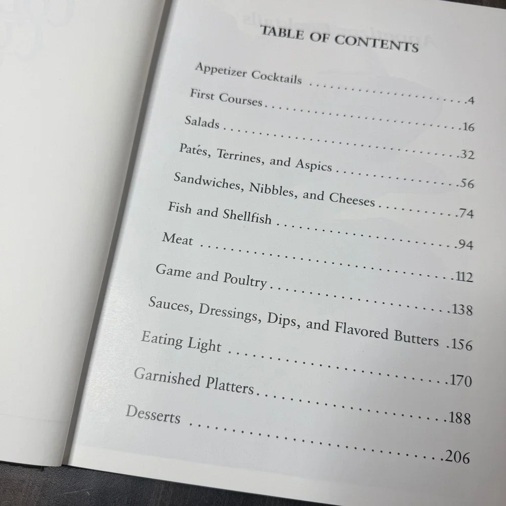 Cold Cuisine for‎ Entertaining Cookbook Recipes Appetizers Salads Desserts